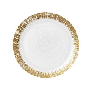 Vietri Rufolo Glass Gold Salad Plate (Plates - Salad)