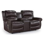 Best Home Furnishings Terrill L870RA4 (Chocolate) Reclining Loveseat with Console