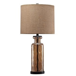 Signature Design by Ashley Laurentia L431414 Glass Table Lamp (Lamps - Table)