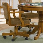 Coaster Furniture Mitchell 100952 Upholstered Swivel Dining and Game Chair - Amber