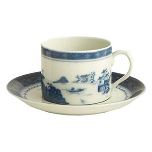 Mottahedeh Blue Canton Cup and Saucer - Canton (Cups & Saucers - Cups and Saucers)