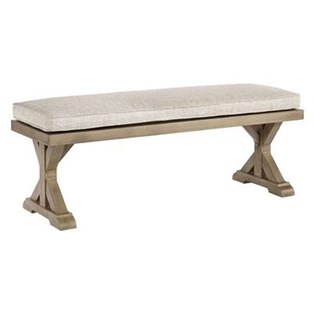 Signature Design by Ashley Beachcroft P791-600 Bench with Cushion (Outdoor Seating - Benches)