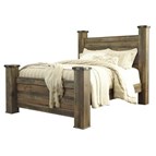 Signature Design by Ashley Trinell B446B40 Queen Poster Bed
