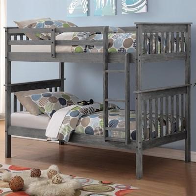 Donco Trading Company 120-3BG-TT Twin over Twin Bunk Bed