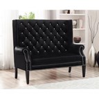 Crown Mark Odina 4943-BK Loveseat Chair