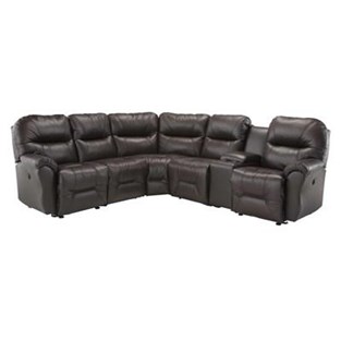 Best Home Furnishings Bodie M760CP Sectional (Chocolate) (Sectionals - Power Recline)