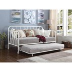 Coaster Furniture Marina 300766 Metal Twin Daybed with Trundle - White