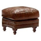 Leather Italia USA Butler 2239 Ottoman - Brown