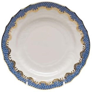 Herend Fish Scale Bread and Butter - Blue (Plates - Bread and Butter)