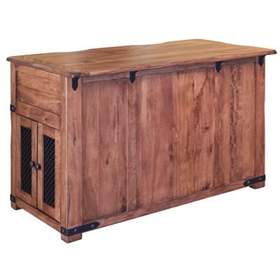 International Furniture Direct Parota IFD866ISLAND Kitchen Island