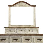 LMT Imports White Washed VSERU-PW-ACC80D WHITE Dresser Mirror
