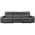 Signature Design by Ashley Samperstone 55203S4 3 pc Power Reclining Sectional Sofa