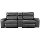 Signature Design by Ashley Samperstone 55203S3 3 pc Power Reclining Sectional Loveseat
