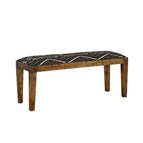 Coaster Furniture Lamont 910177 Fabric Upholstered Accent Bench - Black and Natural