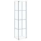 Coaster Furniture Bellatrix 951072 4-shelf Clear Glass Curio Cabinet - White