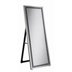 Coaster Furniture Seraphina 961421 24 x 64 Inch Acrylic Framed Standing Mirror - Silver