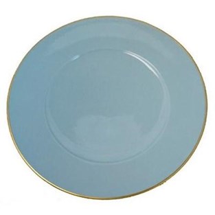Anna Weatherley Powder Blue Charger (Charger / Service - Charger Plates)