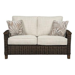 Signature Design by Ashley Paradise Trail P750-835 Loveseat with Cushion (Outdoor Seating - Loveseats)