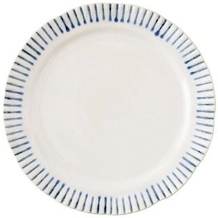Juliska Sitio Stripe Indigo Dessert/Salad Plate (Plates - Salad)