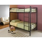 Coaster Furniture Hayward 460072B Metal Twin Over Twin Bunk Bed - Black