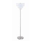 Coaster Furniture Anya 920067 61-inch Hanging Crystal Metal Floor Lamp - Chrome