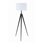 Coaster Furniture Harrington 920074 60-inch Drum Shade Metal Tripod Floor Lamp - Black