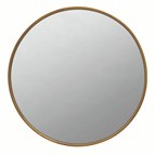 Coaster Furniture O'Malley 961488 40 x 40 Inch Round Framed Wall Mirror - Brass