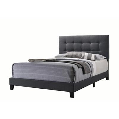 Coaster Furniture Mapes 305746KE Upholstered Eastern King Panel Bed - Charcoal