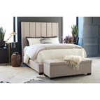Standard Furniture Cydney 88932 Upholstered King Bed - Driftwood