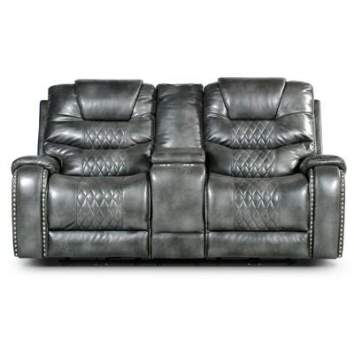 Steve Silver Furniture Park Avenue KA950CLG Power Reclining Loveseat with Console