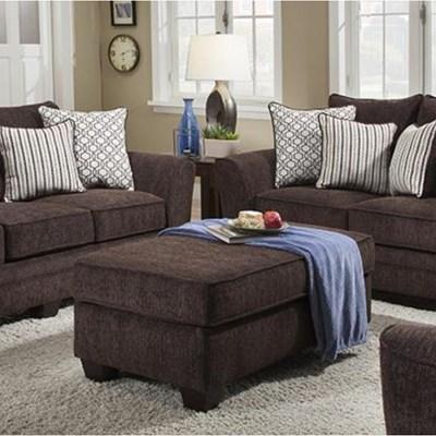 Albany Industries 0957-30-GENS-17718 Ottoman - Freefall Chocolate