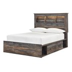 Signature Design by Ashley Drystan B211B44 Full Bookcase Bed with 2 Storage Drawers