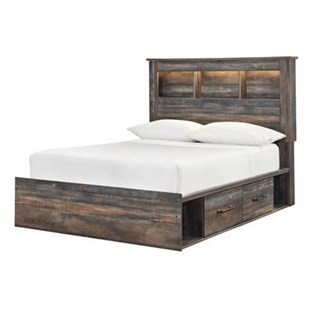 Signature Design by Ashley Drystan B211B44 Full Bookcase Bed with 2 Storage Drawers (Kids Beds - Bed)