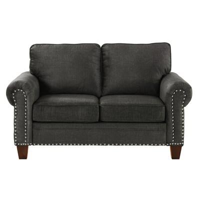 Homelegance Cornelia 8216DG-2 Love Seat - Dark Grey