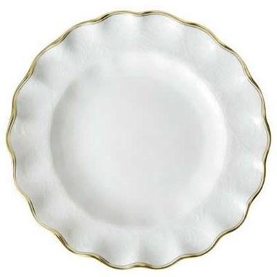 Royal Crown Derby Darley Abbey Pure - Gold Fluted Dessert Plate (Plates - Dessert)