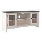 Signature Design by Ashley Dorrinson W287-68 Large TV Stand with Fireplace Option