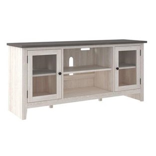 Signature Design by Ashley Dorrinson W287-68 Large TV Stand with Fireplace Option (TV Stands - Media Consoles and Credenzas)