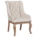 Coaster Furniture Brockway 110293 Upholstered Arm Chair - Barley Brown