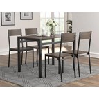 Coaster Furniture Lana 150505 5-piece Rectangular Dining Set - Dark Brown and Black