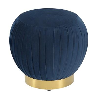 Emerald Home Furnishings Jamison U1108-03RND-04 Round Ottoman - Navy Blue