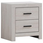 Coaster Furniture Brantford 207052 2-Drawer Nightstand - Coastal White