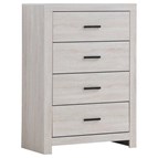 Coaster Furniture Brantford 207055 4-Drawer Bedroom Chest - Coastal White