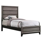 Coaster Furniture Watson 212421T Wood Twin Panel Bed - Grey Oak
