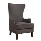 Elements International Kori Accent Chair - Heirloom Charcoal