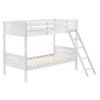 Coaster Furniture Littleton 405051WHT Wood Twin Over Twin Bunk Bed - White