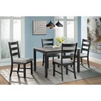 Elements International Martin Gray DMT3005DS 5 pc Dinette
