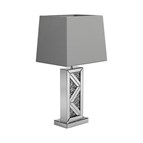 Coaster Furniture Carmen 920141 32-inch Tapered Shade Mirrored Table Lamp - Silver