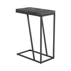Coaster Furniture Sergio 931146 Engineered Wood C-Shaped Sofa Side Table - Rustic Grey
