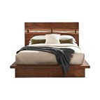 Coaster Furniture Winslow 223250SQ Wood Queen Storage Panel Bed - Smokey Walnut