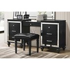 New Classic Furniture Valentino BA9698B Vanity Table - Black
